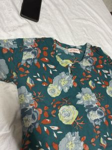 Cotton Plus Floral Print Kurta