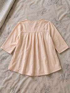 🌸Elegant Peach Blossom Pleated Crop Top🌸 ✨