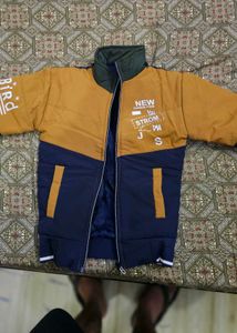 Stylish Colorblock Puffer Jacket 3-4 years boy