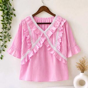 Charming Pink Ruffled Top
