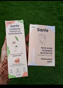 Sanfe Acne Clearing Patch And Face Razor Combo