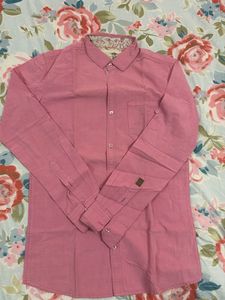 Men's Pink Button-Up Shirt