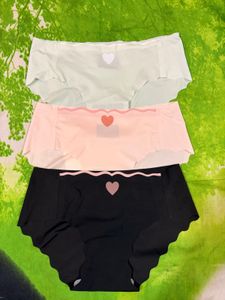Seamless Hipster Brief Panties (Set of 3)