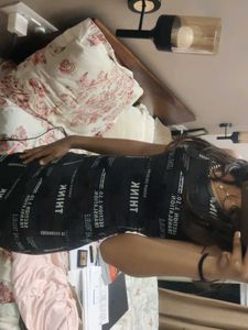 Graphic Print Bodycon Dress