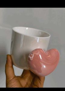 Korean Heart Handle Mug