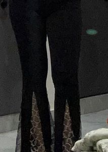 Elegant Black Flared Leggings