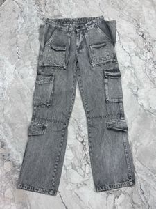 Grey Baggy Cargo Jeans – Size 32 | Premium Quality