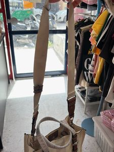Chic Striped Canvas Tote Bag
