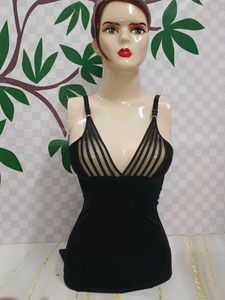 (700)Black Striped Bodysuit