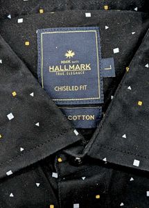 Classic Black Printed Men's Shirt
