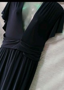 Elegant Navy Blue Maxi Dress 44.46.48