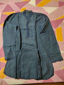 Men's Blue Kurta Set