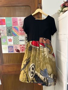 Unique Abstract Print Dress