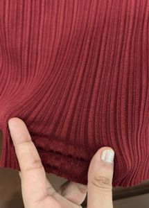 Ribbed Mock Neck Tops (combo of 3)