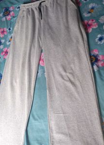 Comfortable Grey Wide-Leg Sweatpants