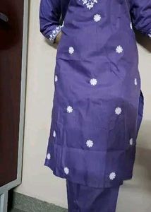 Elegant Lilac Kurta Set with Dupatta