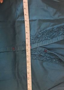 peacock  or sea blue greenish formal top