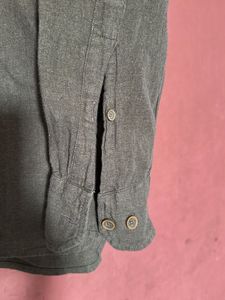 Classic Olive Green Button-Up Shirt