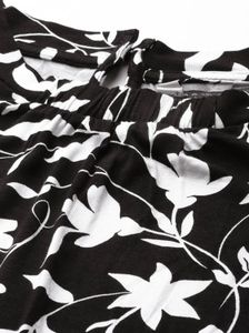 M&amp;S | Floral Round Neck Swing Dress