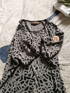 Abstract Print  T Shirt