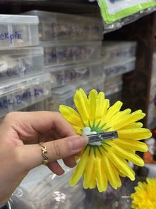 Bright Yellow Flower Hair Clip