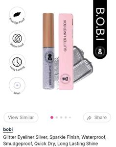 Bobi Silver Glitter Eyeliner