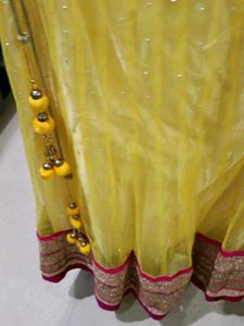 Beautiful Yellow Lehenga Skirt