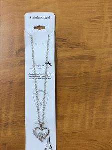 Heart & Butterfly Pendant Necklace