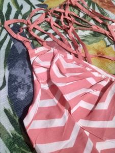 Coral Chevron Tank Top