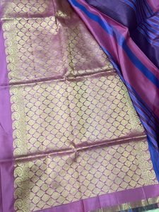 Vibrant Striped Pure Silk Saree