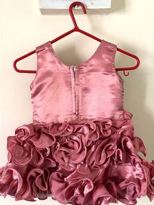 Baby Girl Pink Ruffled Party Dress
