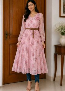 jeans 👖 long dress and free belt
