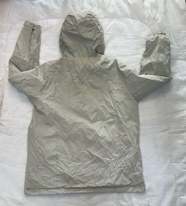 Men's Beige Hooded Jacket
