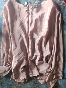 Elegant Pink Kimono Sleeve Top