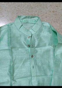 Men's Mint Green Kurta Set with Jacket