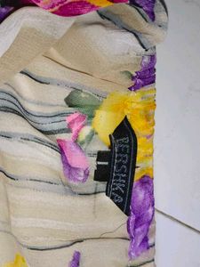 Bershka Vibrant Floral Top