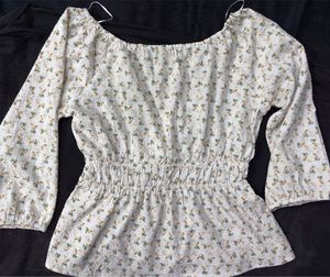 Floral Print Peplum Top