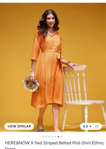 (New with tags) Here&amp;Now Orange Shirt Dress