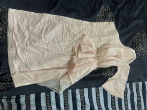 Designer Sequin Blouse with Ruffle Detail