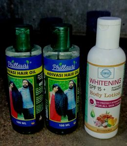 Combo Of 2 Hair Oil And Body Lotion