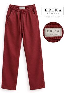 Relaxed Fit Linen Baggy Pants