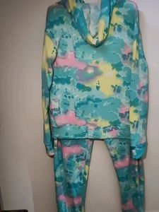 H&amp;M Tie-Dye Hoodie &amp; Jogger Set