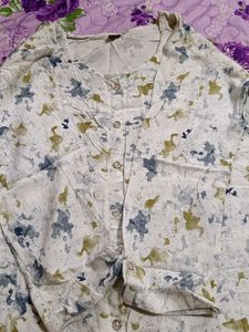 Floral Print Button-Down Dress