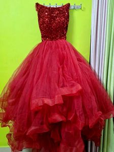 Red Sequin Party Dress