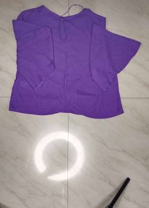 Vibrant Purple Twist Front Top with combo pack