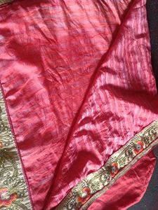 Elegant Pink Embroidered Saree