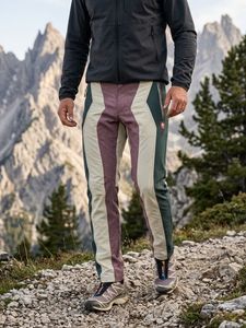 Retro Color Block Ski Pants