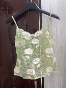 Sheer Floral Lace Cami Top