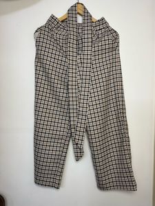 Chic Plaid Wide Leg culottes Pants