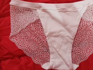 White Lace Detail Panties